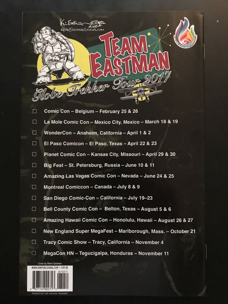 Teenage Mutant Ninja Turtles - IDW (70) comic book collectible [Barcode 82771400271307051] - Main Image 2