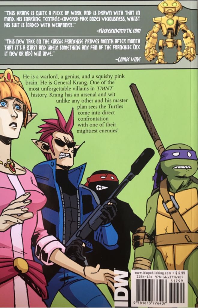 Teenage Mutant Ninja Turtles: Vol. 5 - Krang War - IDW (17-20) comic book collectible [Barcode 978161377640751799] - Main Image 2