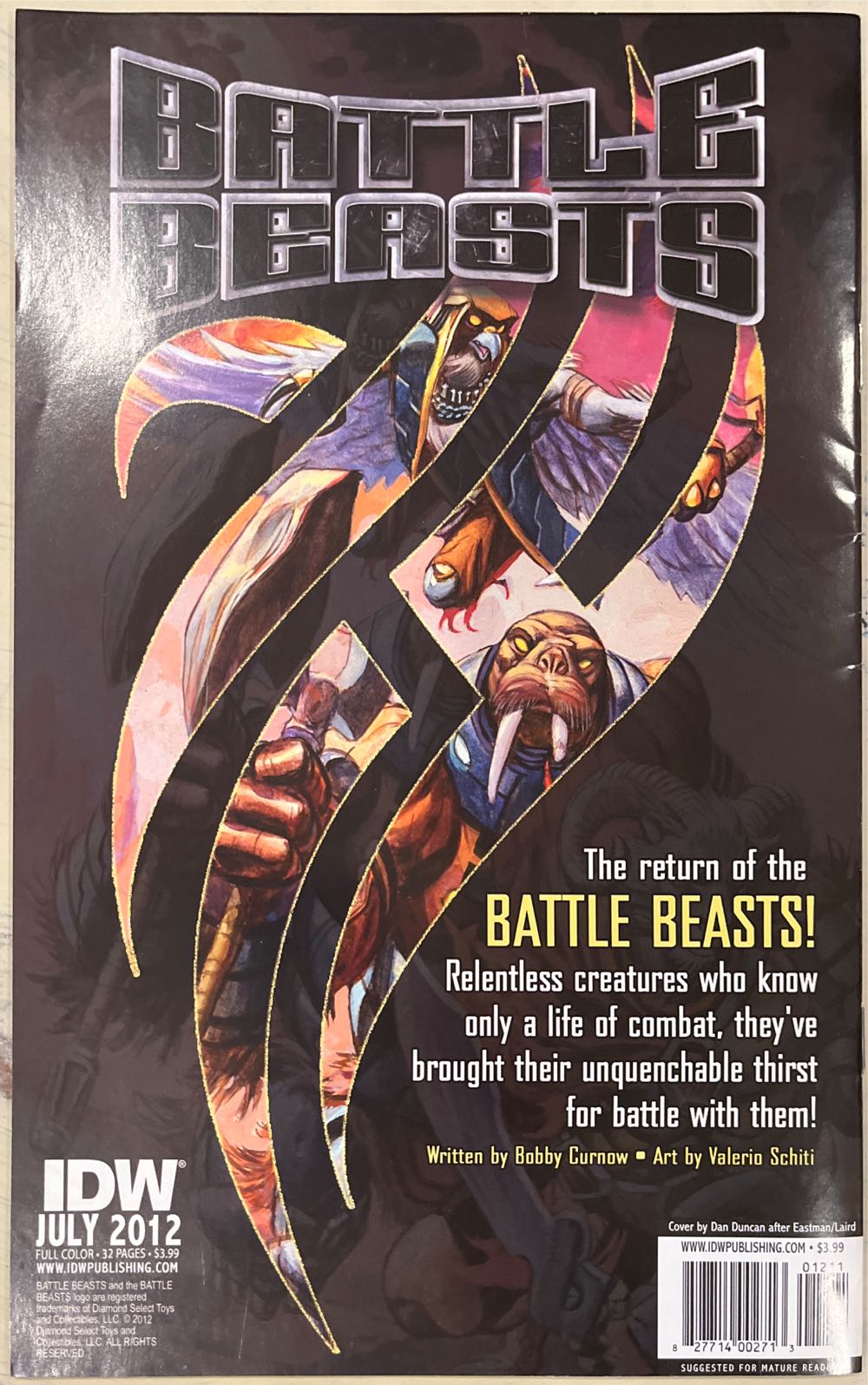 Teenage Mutant Ninja Turtles - IDW (12 - Jul 2012) comic book collectible [Barcode 82771400271301211] - Main Image 2