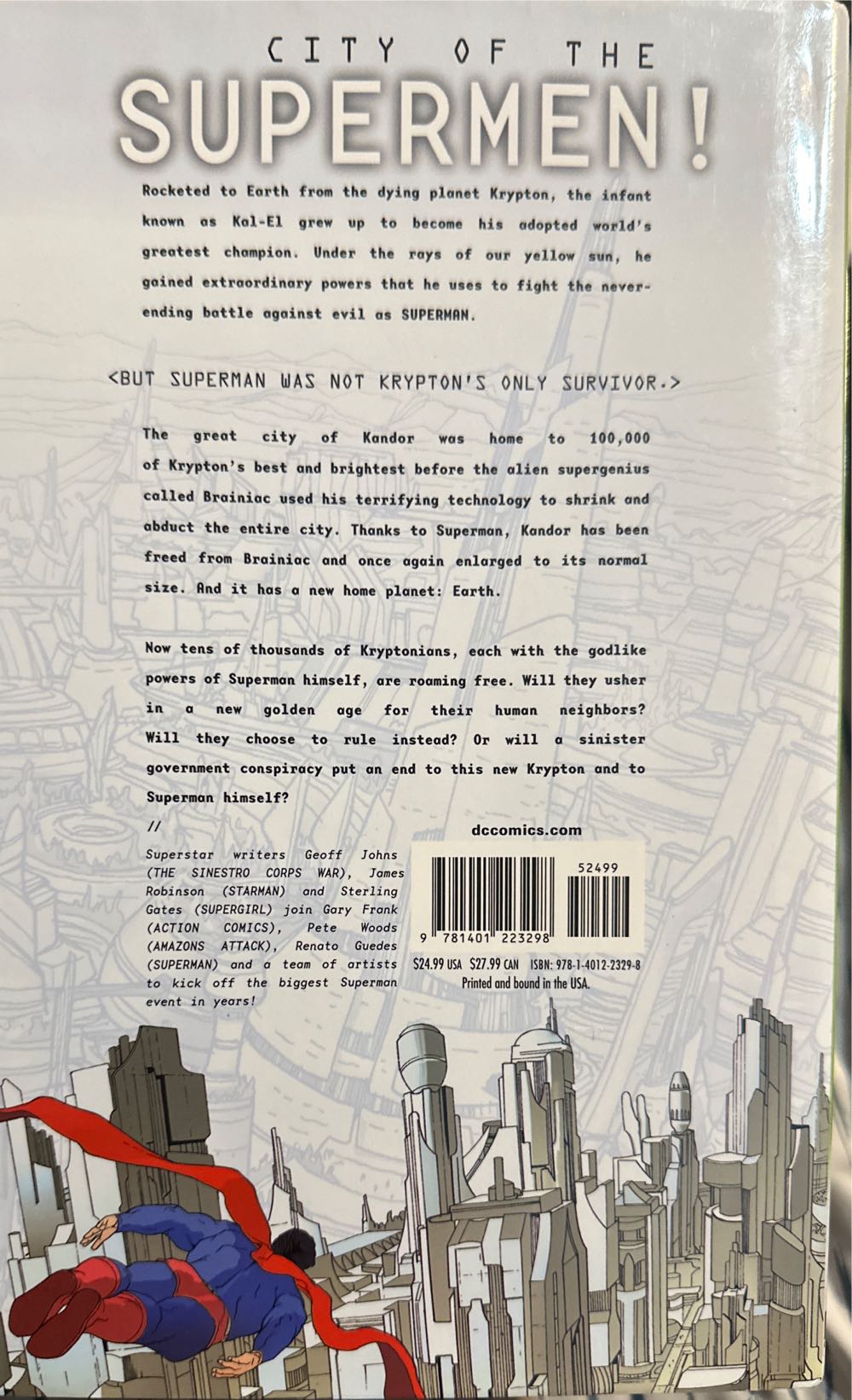 Superman: New Krypton Volume 1 - DC (1 - Nov 2009) comic book collectible [Barcode 9781401223298] - Main Image 2