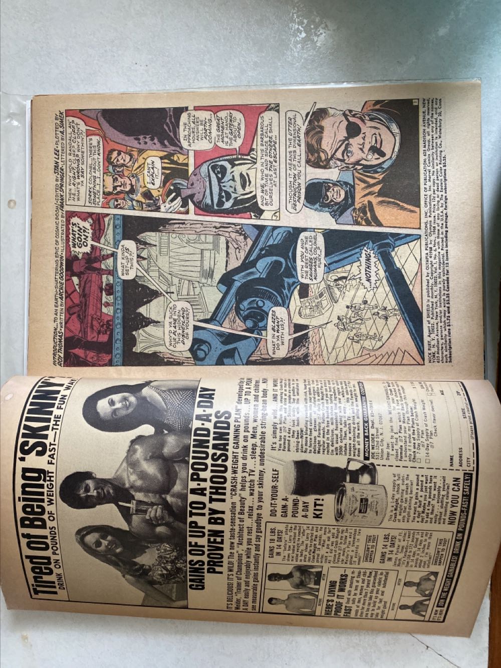 Nick Fury Agent Of Shield - A Marvel Magazine (6 - Nov 1968) comic book collectible [Barcode 024885211535] - Main Image 2