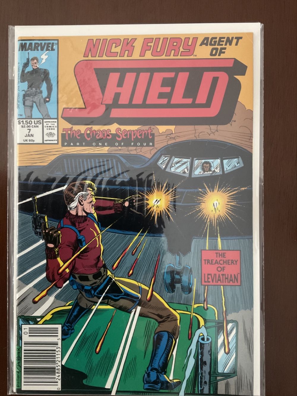 Nick Fury Agent Of Shield - Marvel Comics (7 - Jan 1990) comic book collectible [Barcode 024885211535] - Main Image 2