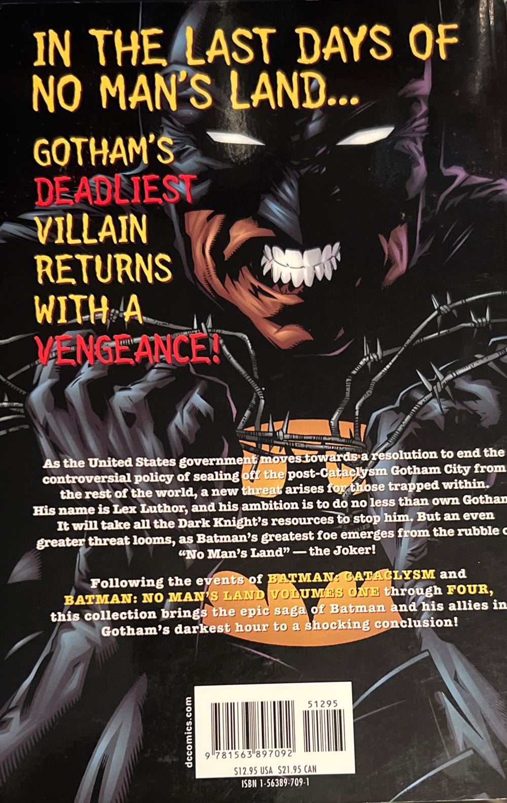 Batman: OC 27: No Man’s Land: Vol. 5 - DC Comics (573-574) comic book collectible [Barcode 9781563897092] - Main Image 2