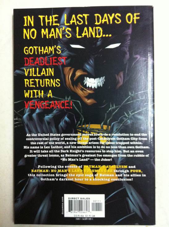 Batman: No Man’s Land Volume 5 - DC Comics (5 - Apr 2001) comic book collectible [Barcode 761941226613] - Main Image 2