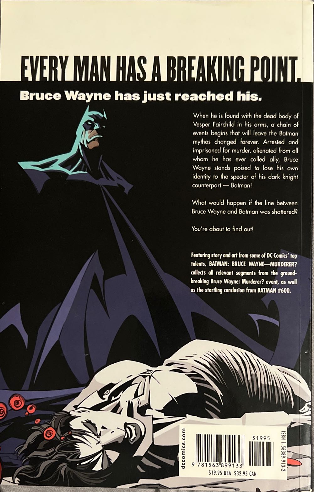 Batman: OC 32: Bruce Wayne-Fugitive Vol. 0-Bruce Wayne Murderer - DC Comics (598-600) comic book collectible [Barcode 9781563899133] - Main Image 2