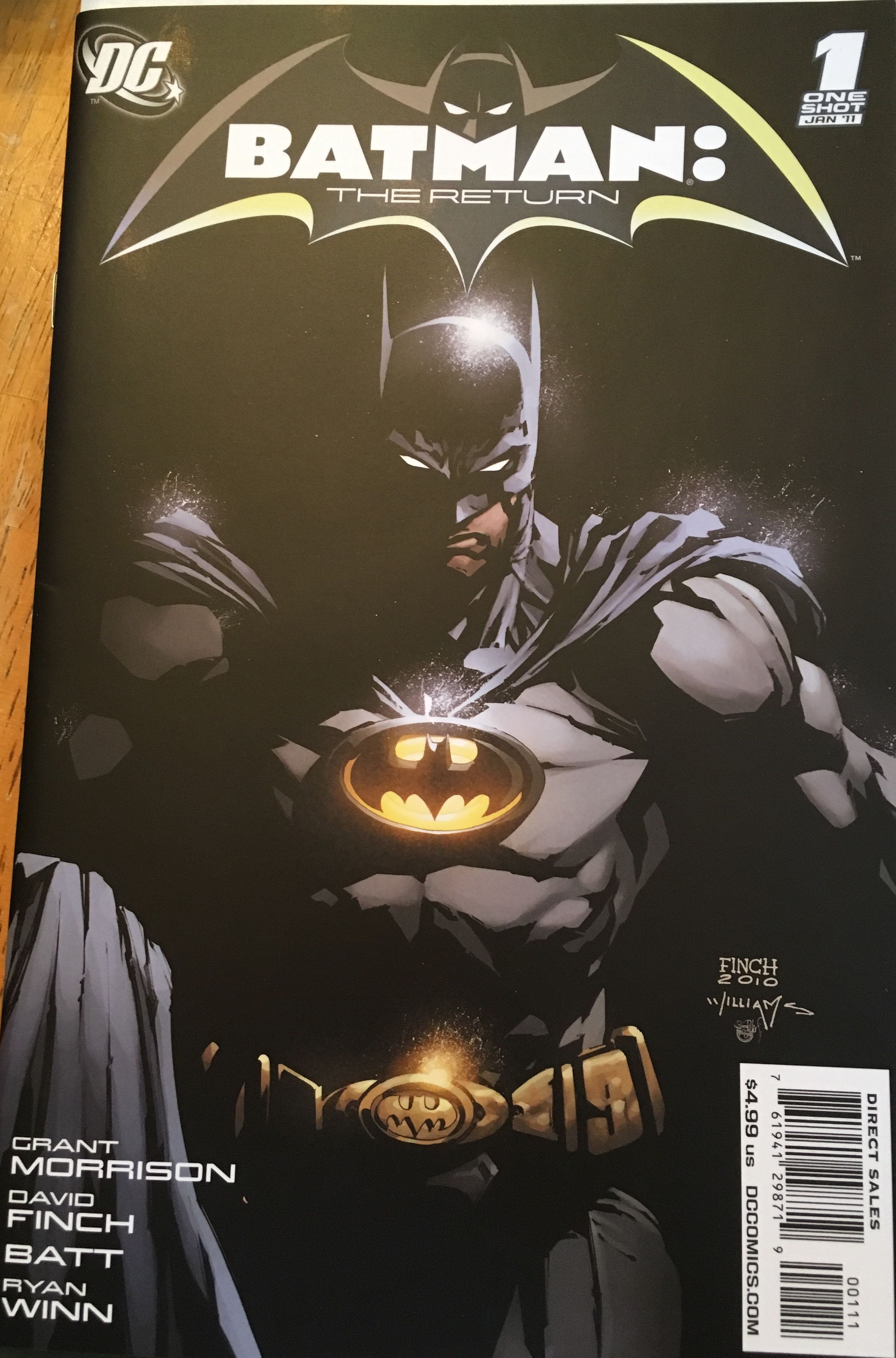 Batman The Return #1 - DC Comics (1 - Jan 2011) comic book collectible [Barcode 76194129871900111] - Main Image 2