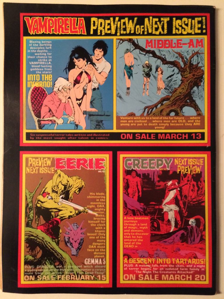 Vampirella (Warren) - Warren Publishing Co. (23 - Apr 1973) comic book collectible - Main Image 2