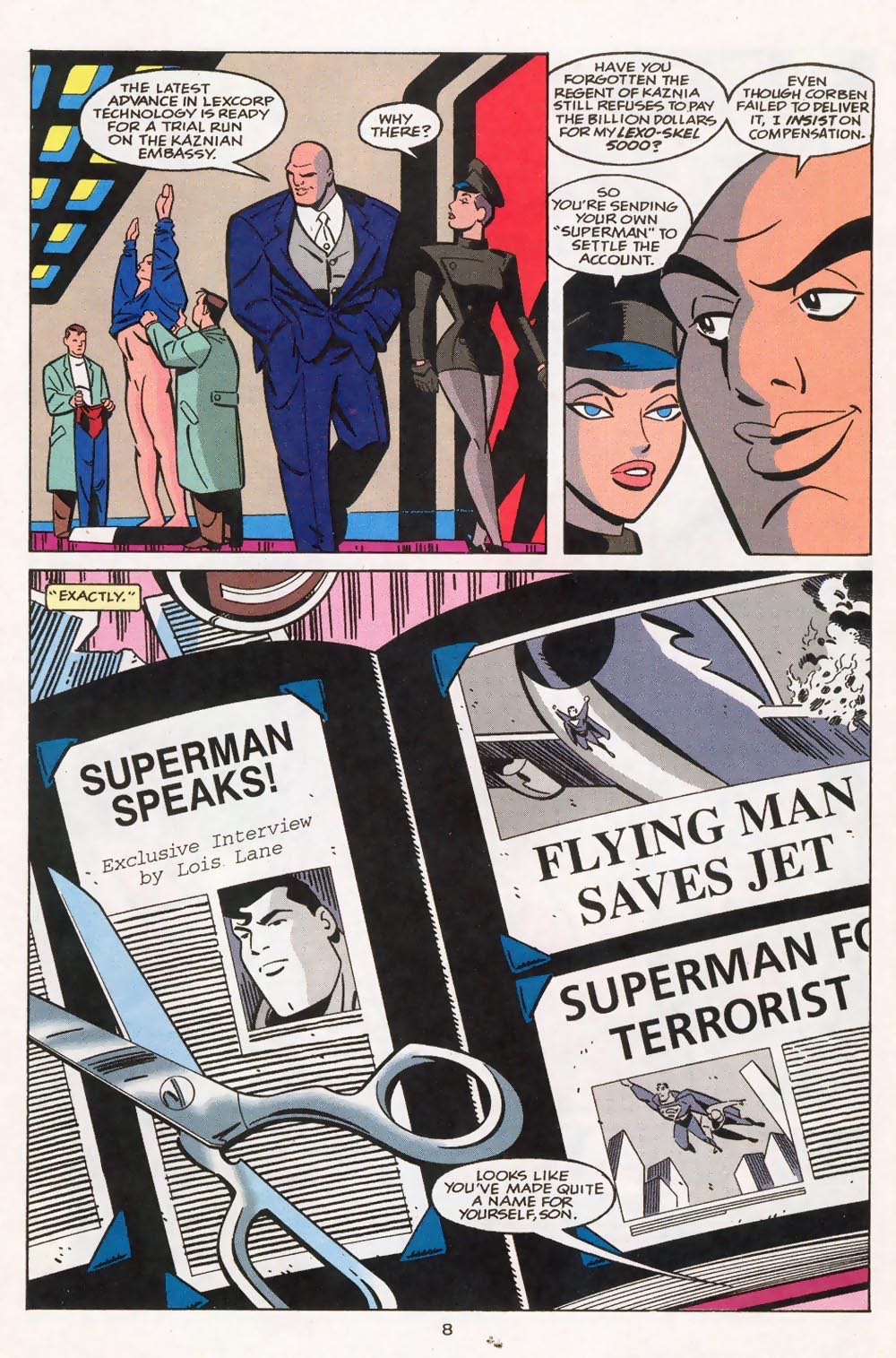 Superman Adventures - DC Comics (1 - Nov 1996) comic book collectible [Barcode 761941207803] - Main Image 3