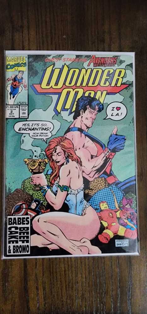 Wonder Man - Marvel (2 - Oct 1991) comic book collectible [Barcode 71480176] - Main Image 3
