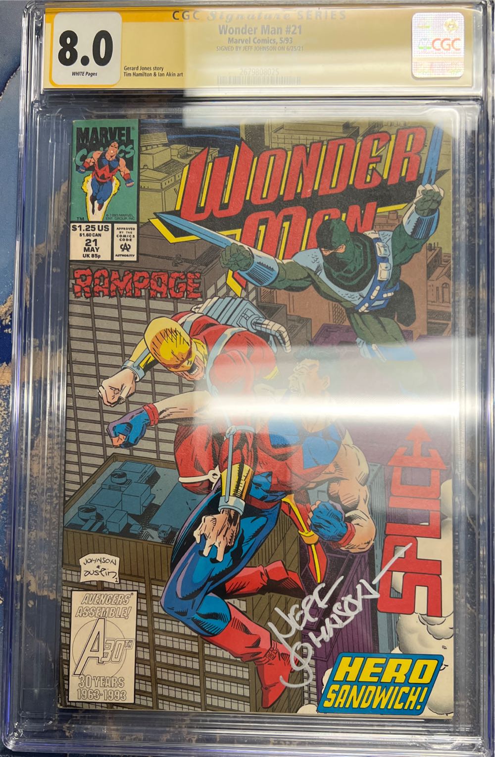 Wonder Man (1991) - Marvel Comics Group (21 - May 1993) comic book collectible [Barcode 000000000] - Main Image 2