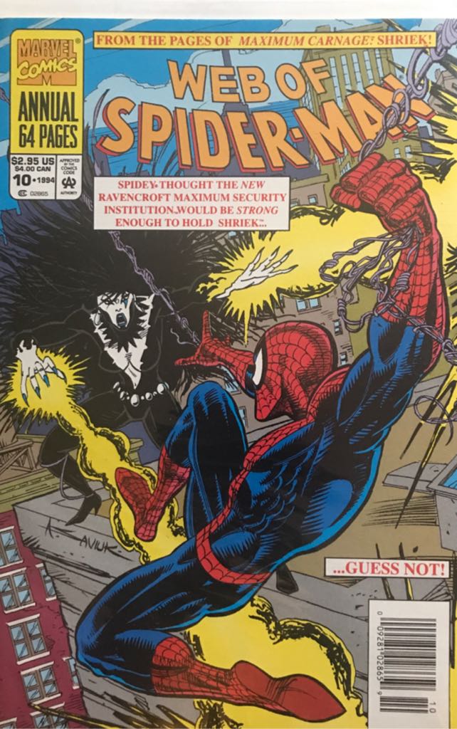 Web Of Spiderman: Annual  (10) comic book collectible [Barcode 009281028659] - Main Image 1