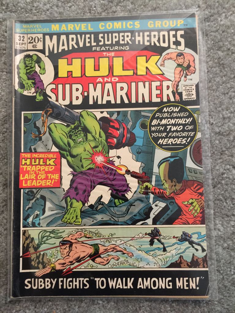 Marvel Super Heroes - Marvel (32 - Sep 1972) comic book collectible [Barcode 7148602475] - Main Image 1