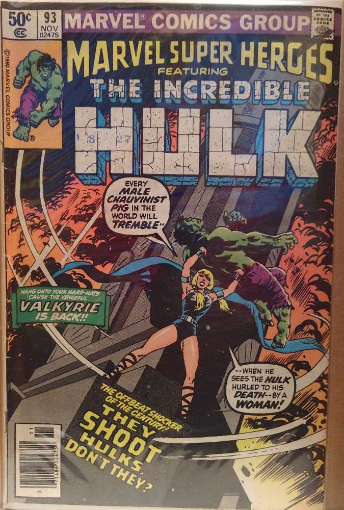 Marvel Super Heroes Featuring The Incredible Hulk - Marvel (93 - Nov 1980) comic book collectible [Barcode 7148602475] - Main Image 2