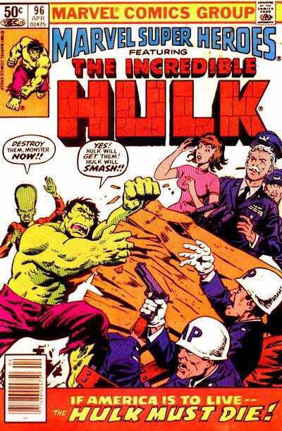Marvel Super Heroes - Marvel Comics (96 - May 1981) comic book collectible [Barcode 7148602475] - Main Image 1