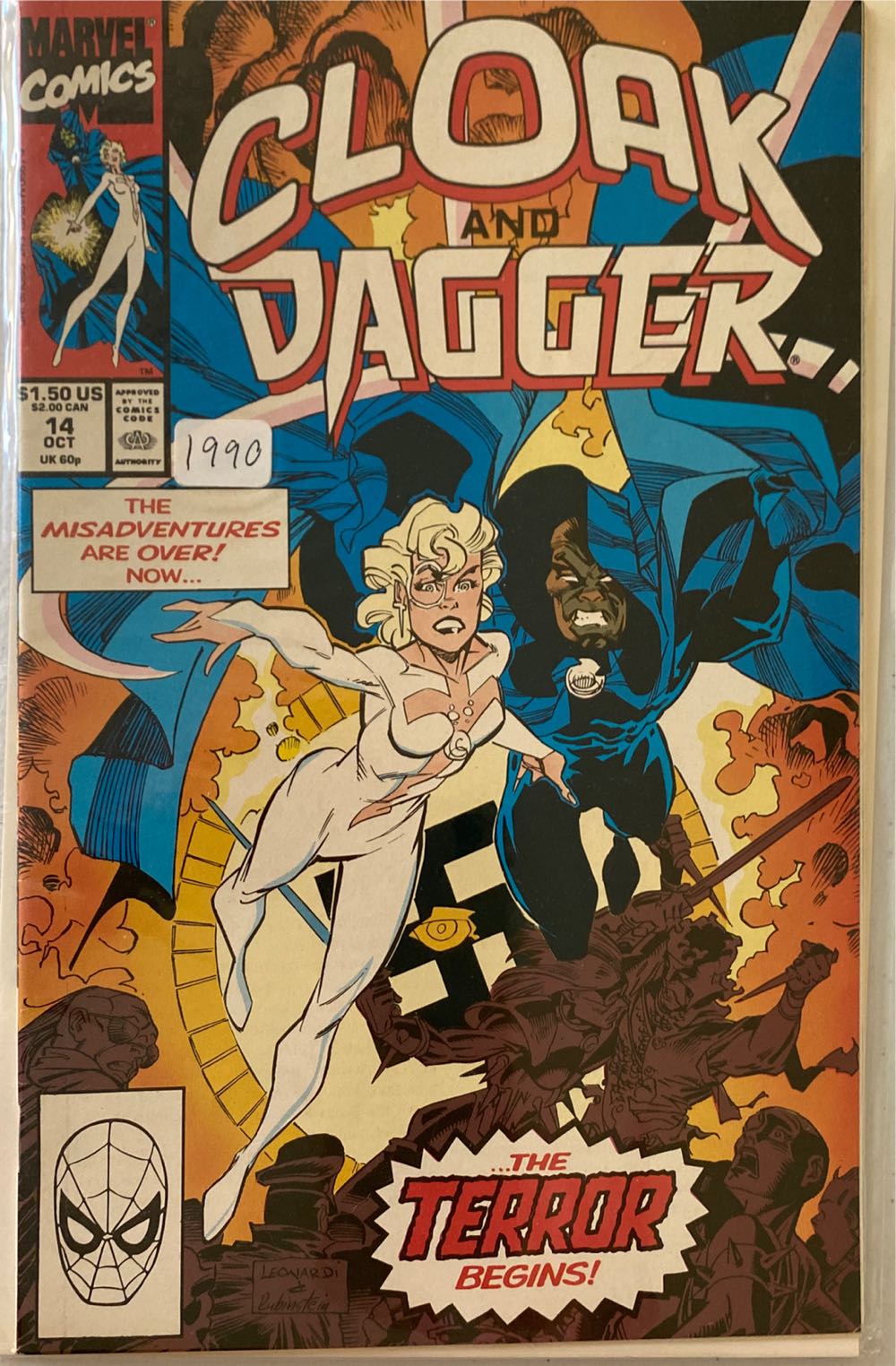 Cloak And Dagger (Vol. 3) - Marvel Comics (14 - 10/1990) comic book collectible - Main Image 3