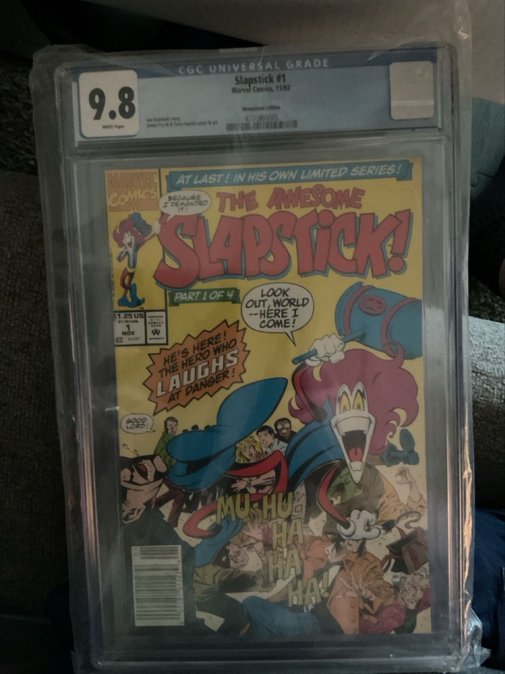 The Awesome Slapstick - Marvel Comics (1 - Nov 1992) comic book collectible [Barcode 009281011279] - Main Image 3