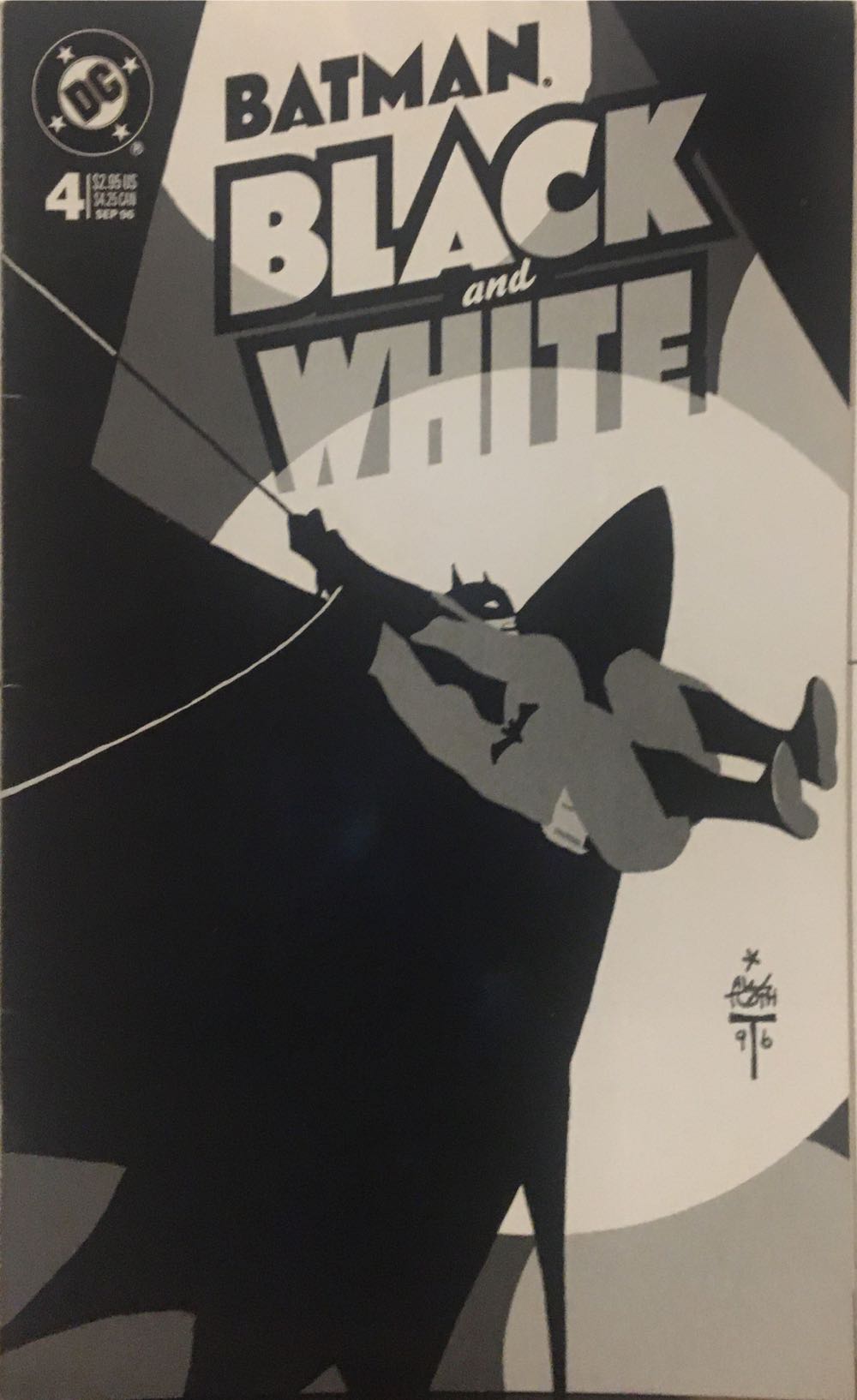 Batman Black And White - DC Comics (4 - Sep 1996) comic book collectible [Barcode 070989309036] - Main Image 2