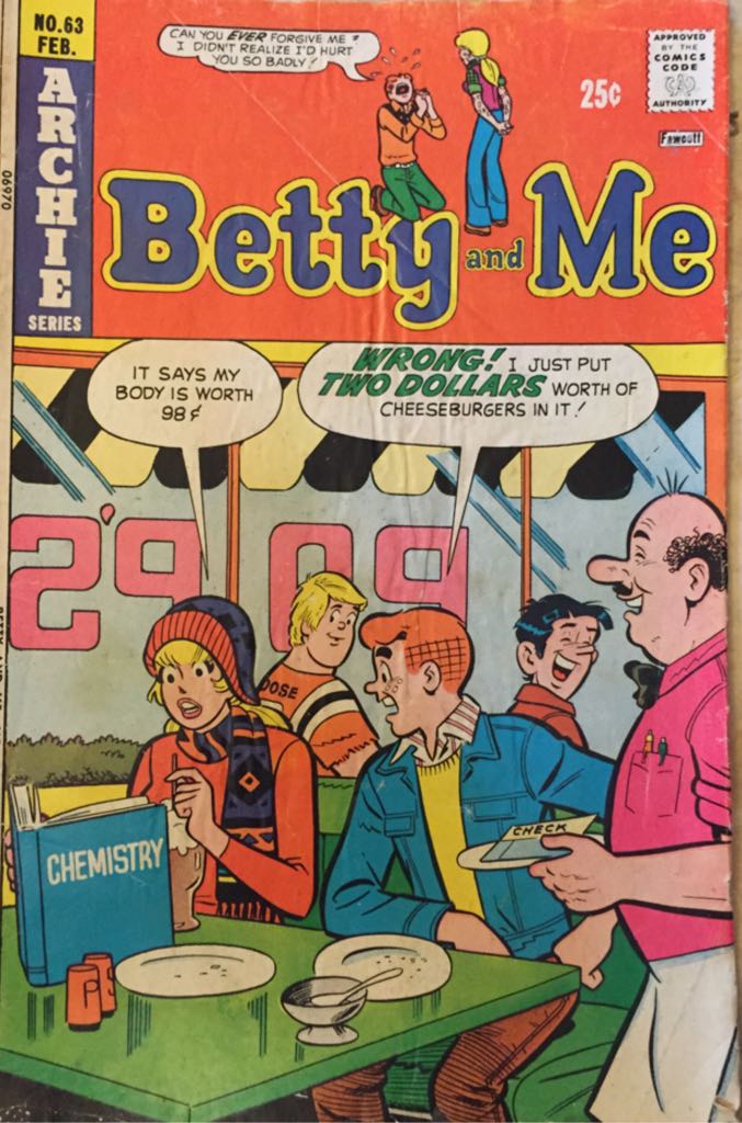 Betty And Me #63  (63) comic book collectible [Barcode 027100069706] - Main Image 1