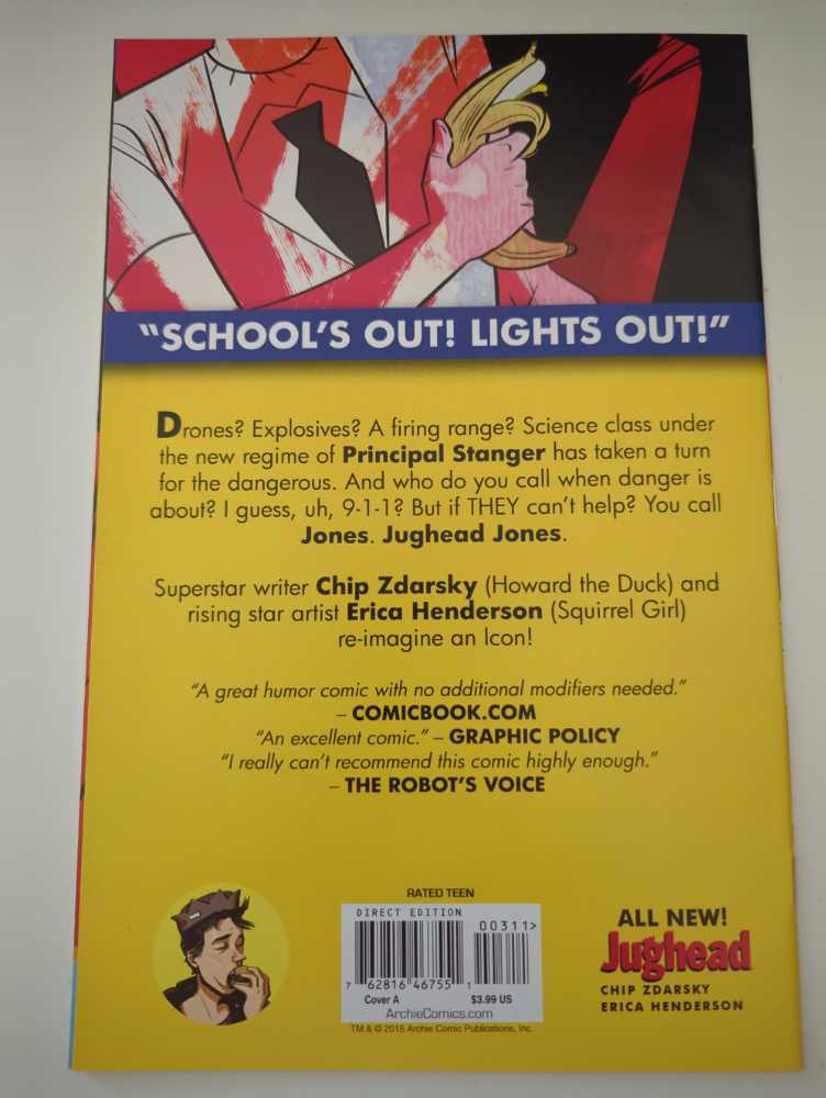 Jughead - Archie Comic Publication, Inc. (3 - Feb 2016) comic book collectible [Barcode 76281646755100311] - Main Image 2