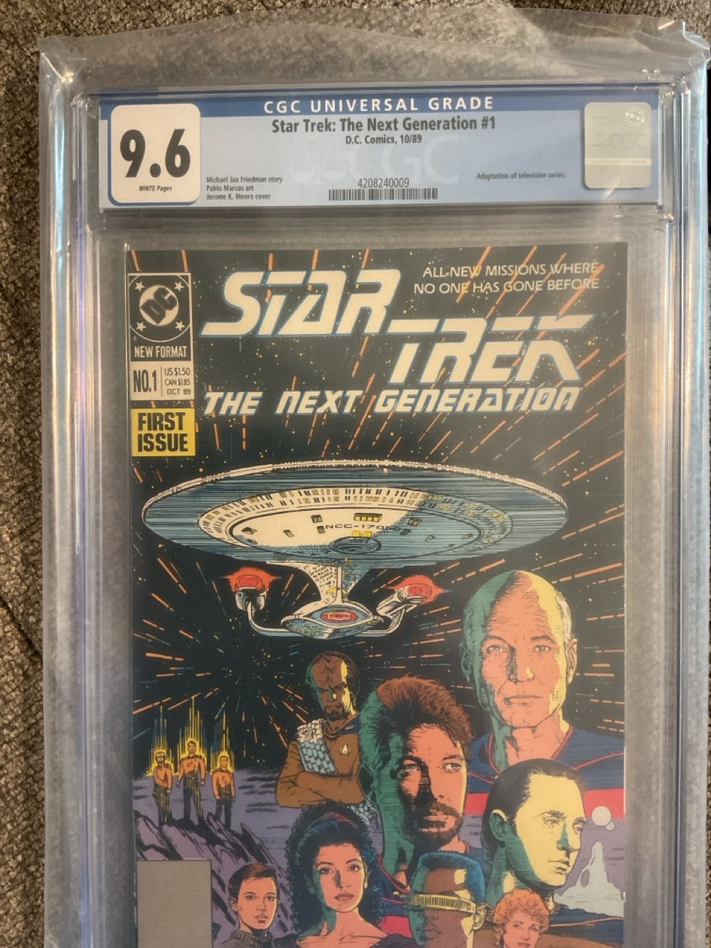 Star Trek The Next Generation - DC Comics (1 - Oct 1989) comic book collectible [Barcode 070989312401] - Main Image 2
