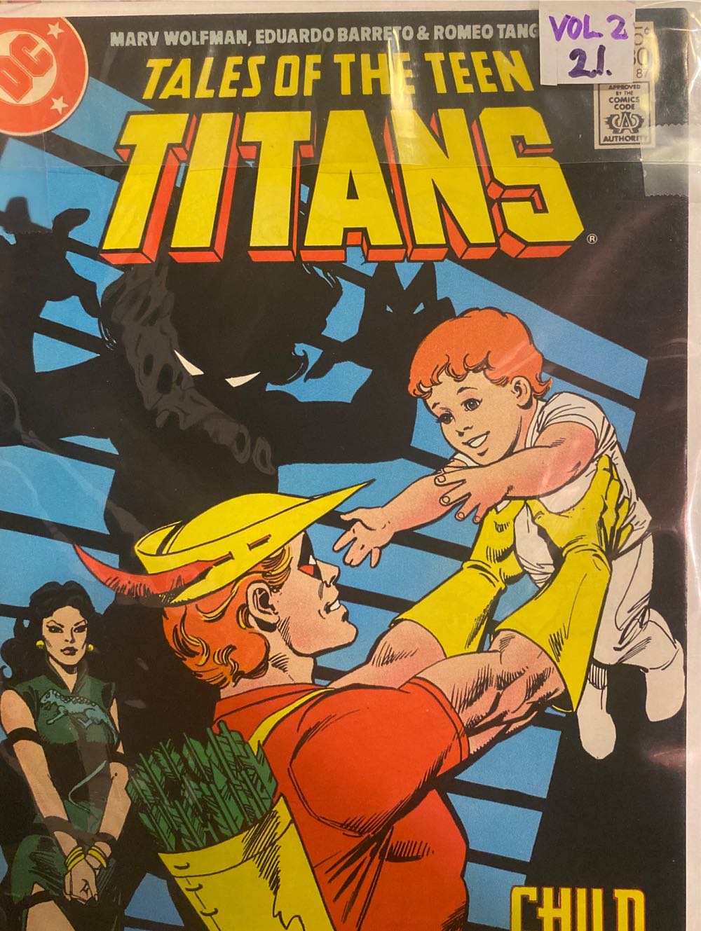 Tales Of The Teen Titans - DC Comics (80 - Aug 1987) comic book collectible [Barcode 070989312210] - Main Image 2