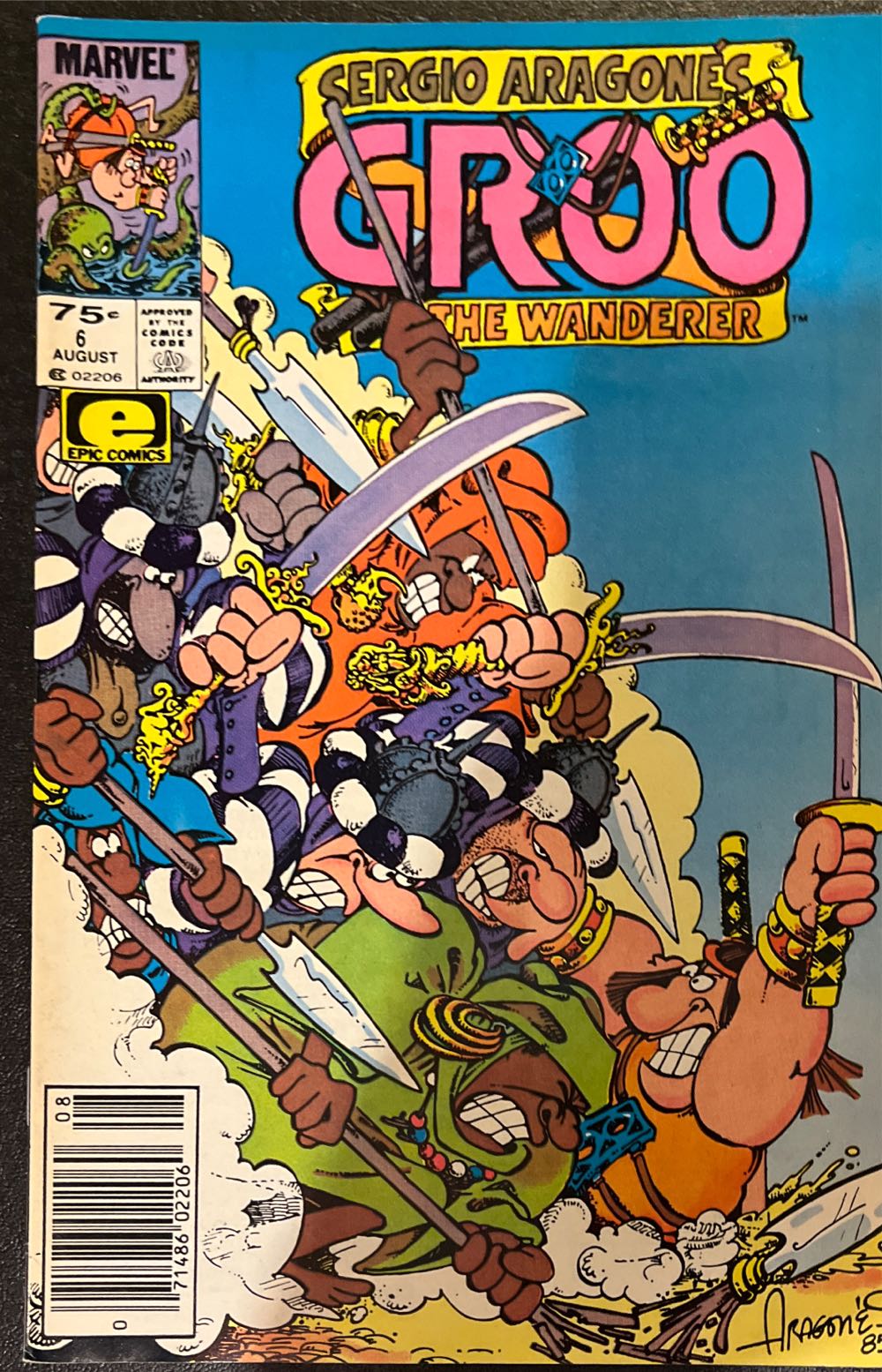 Groo the Wanderer - Marvel (6 - Aug 1985) comic book collectible [Barcode 071486022060] - Main Image 2