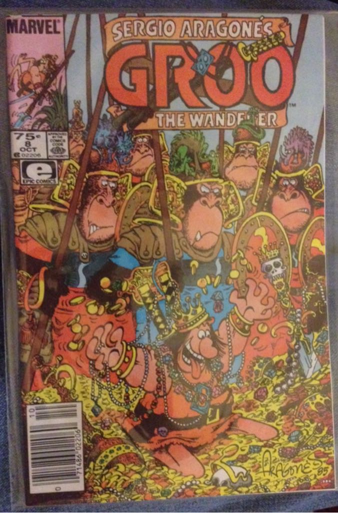 Sergio Aragones Groo The Wanderer - Epic / Marvel Comics (8 - Oct 1985) comic book collectible [Barcode 071486022060] - Main Image 1