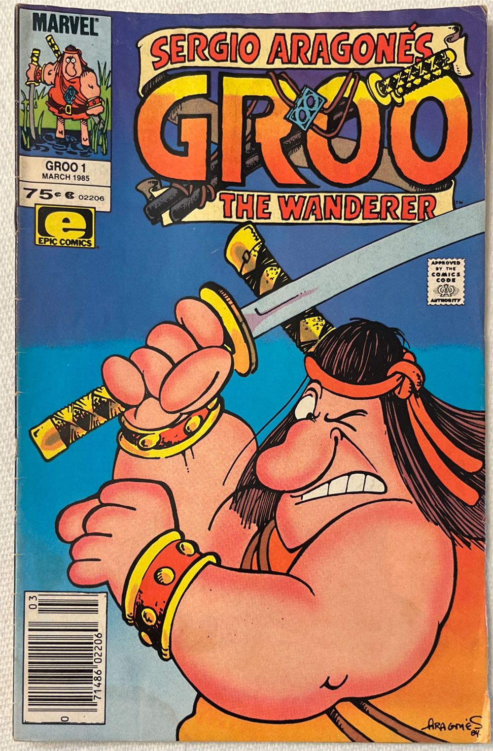 Sergio Aragonés Groo The Wanderer  (1 - Mar 1985) comic book collectible [Barcode 071486022060] - Main Image 3