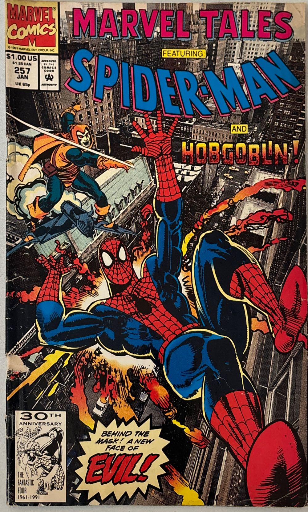 Marvel Tales - Marvel Comics (257 - Jan 1992) comic book collectible [Barcode 071486024767] - Main Image 3