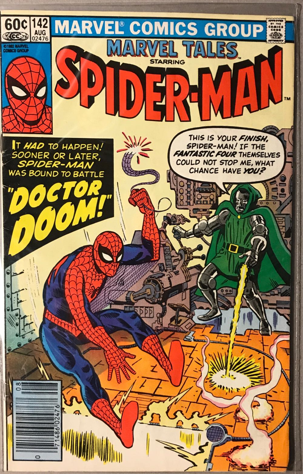 Marvel Tales - Marvel Comics Group (142 - Aug 1982) comic book collectible [Barcode 009281024767] - Main Image 2