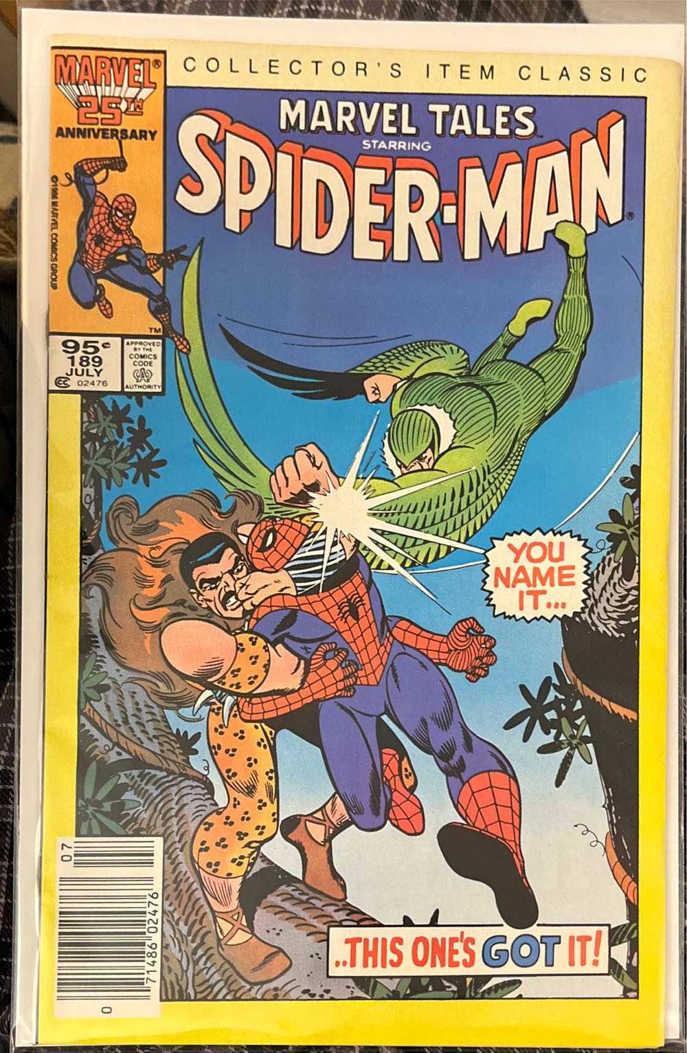 Marvel Tales Starring Spider-Man 189 - MARVEL TALES FEATURING SPIDER-MAN* (189 - 07/1986) comic book collectible [Barcode 07148602476707] - Main Image 2