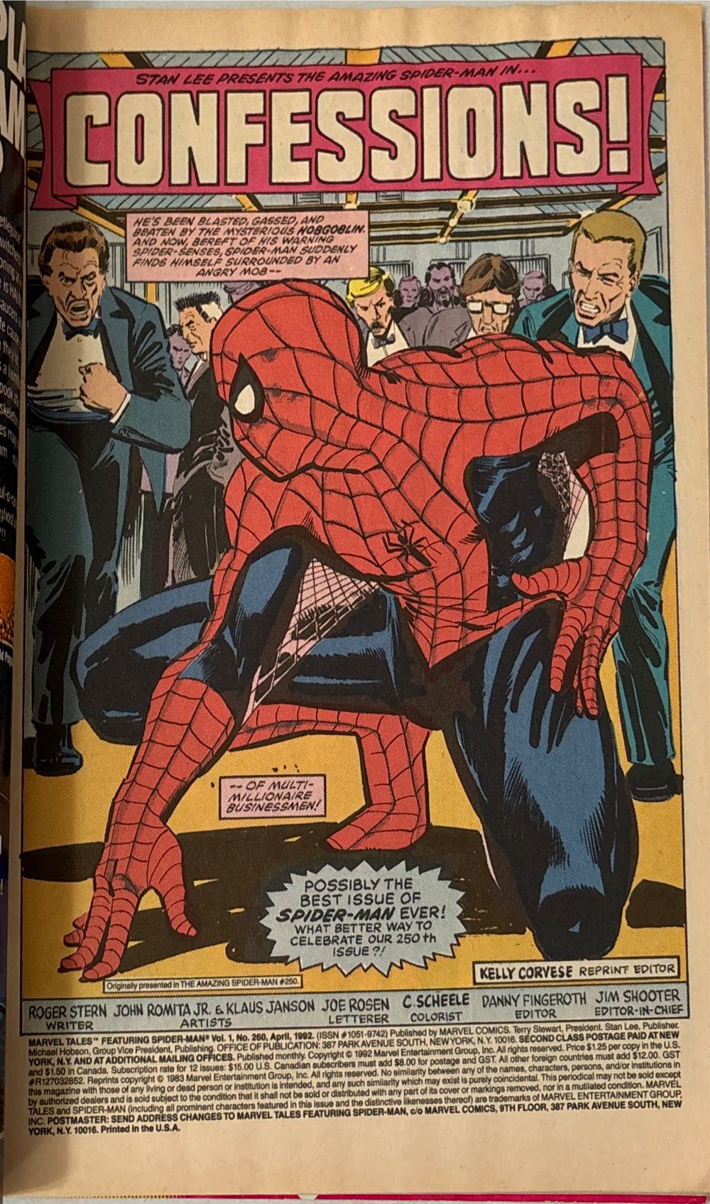 Marvel Tales - Mavel Comics (260 - Apr 1992) comic book collectible [Barcode 00922102416164] - Main Image 2