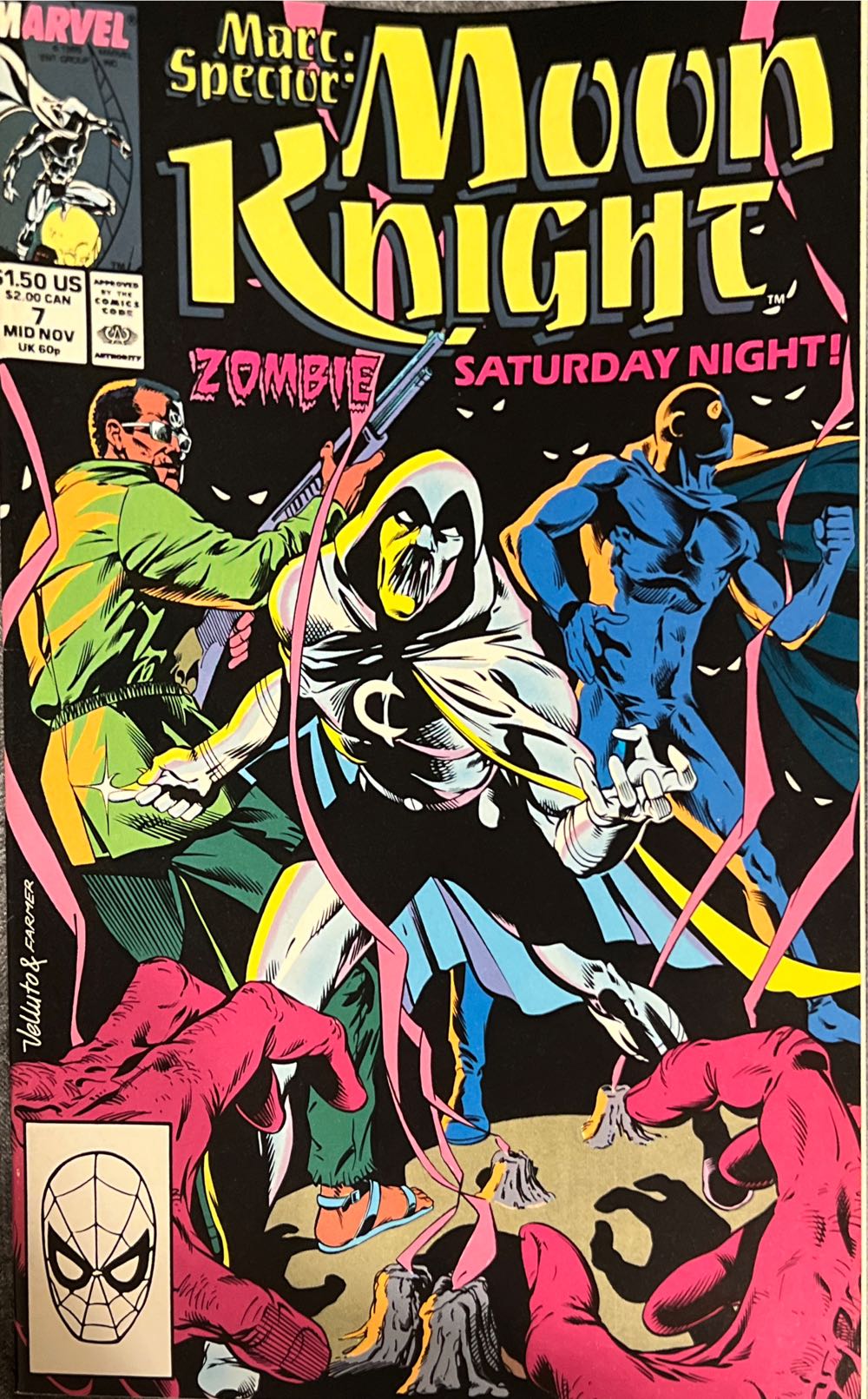 Marc Spector: Moon Knight - Marvel Comics (7 - Nov 1989) comic book collectible [Barcode 13111786] - Main Image 2