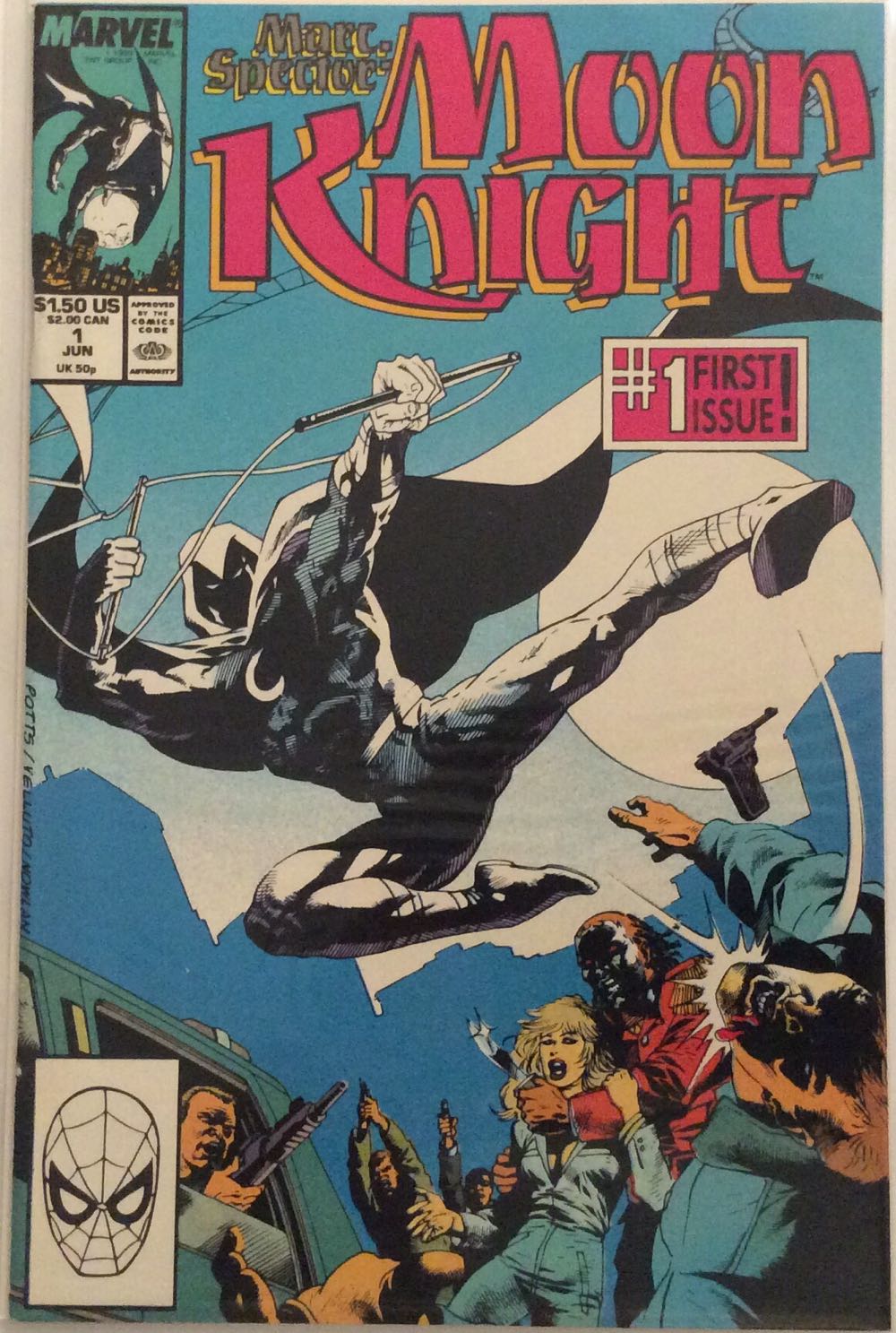 Marc Spector: Moon Knight - Marvel Comics (1 - Jun 1989) comic book collectible - Main Image 2