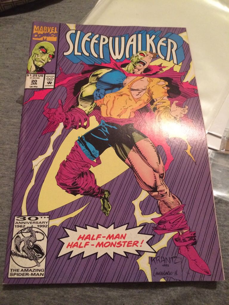 Sleepwalker - Marvel Comics (20 - Jan 1993) comic book collectible [Barcode 071486017073] - Main Image 1