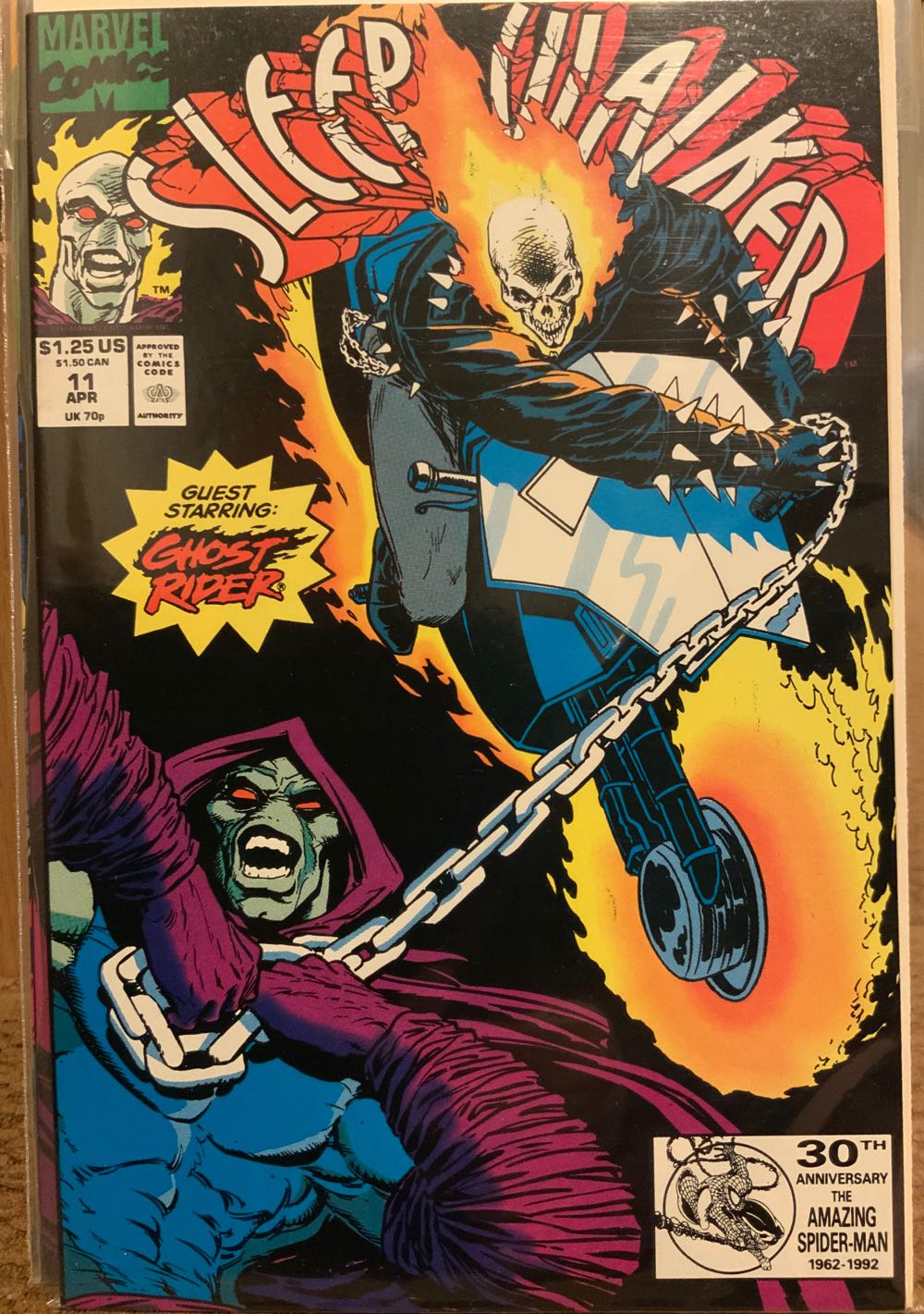 Sleepwalker - Marvel Comics (11 - Apr 1992) comic book collectible [Barcode 071486017073] - Main Image 2