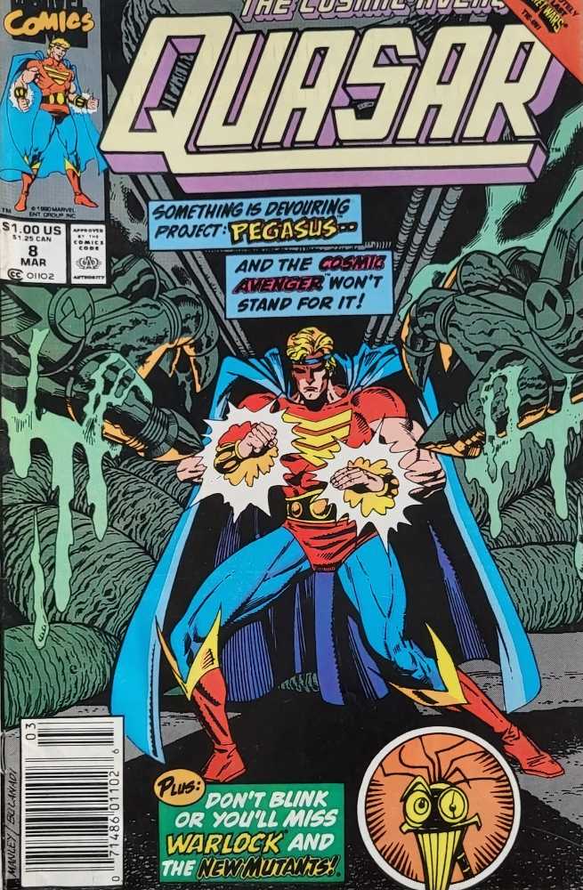 Quasar - Marvel (7 - Feb 1990) comic book collectible [Barcode 071486011026] - Main Image 2