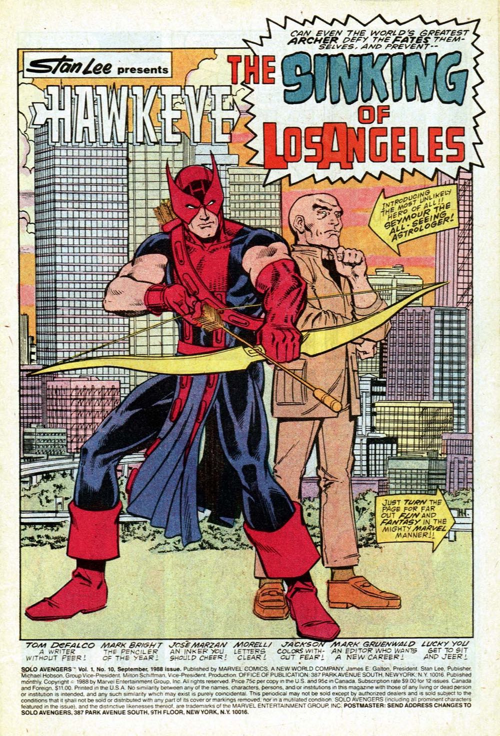 Solo Avengers - Marvel (10 - Sep 1988) comic book collectible [Barcode 071486026518] - Main Image 2