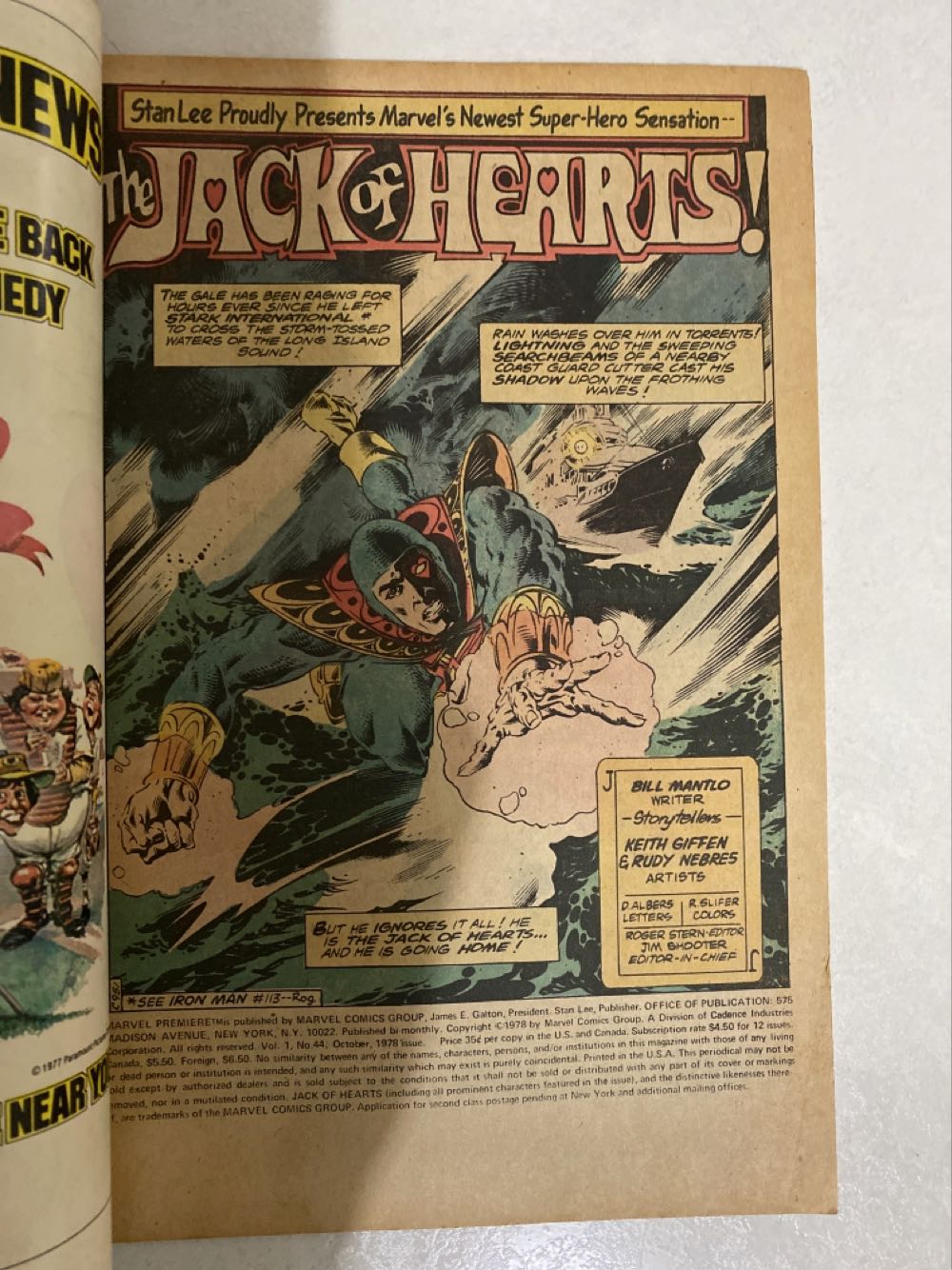 Marvel Premiere - Marvel (44 - Oct 1978) comic book collectible [Barcode 071486021421] - Main Image 2