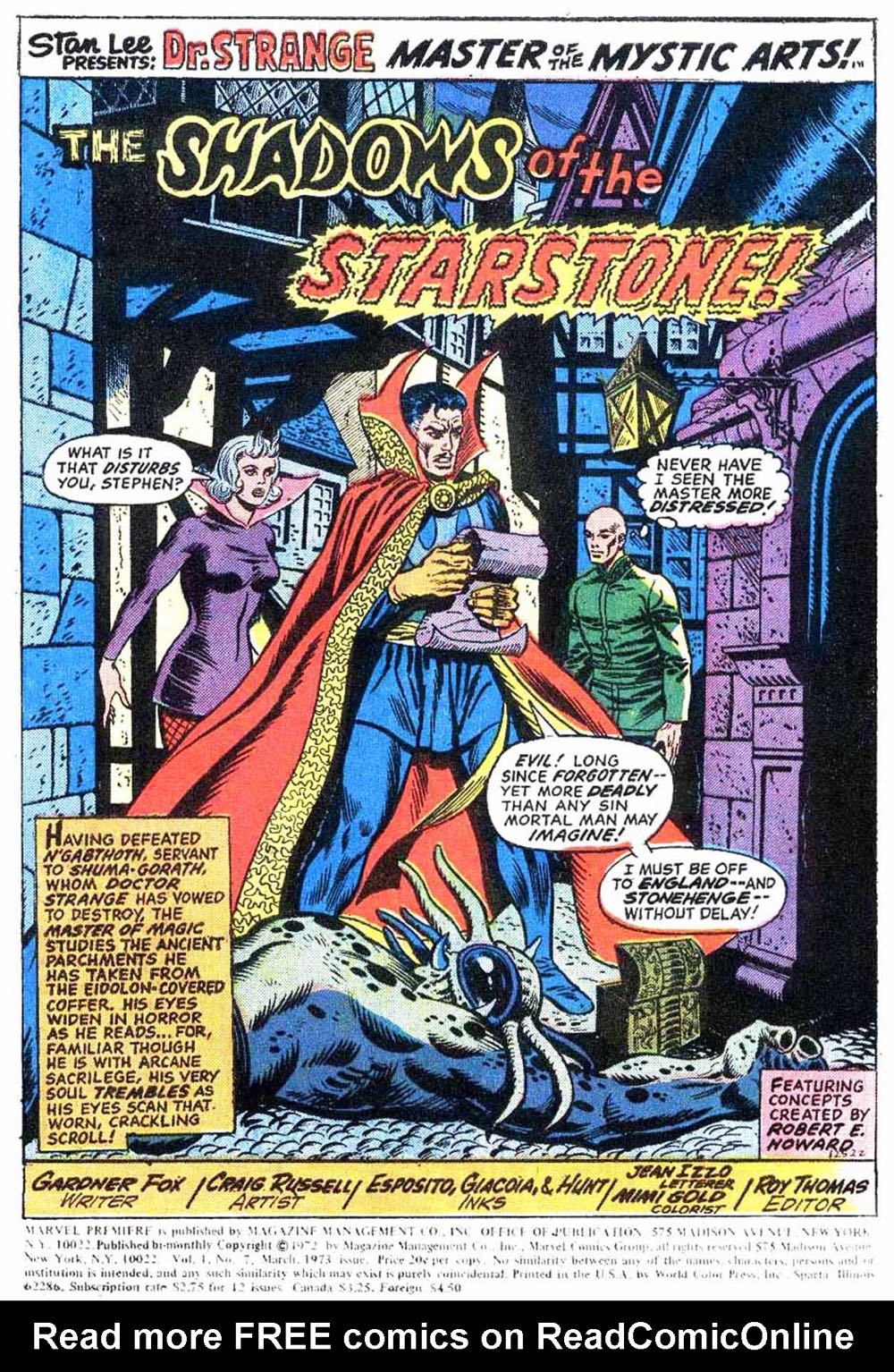 Marvel Premiere - Marvel Comics (7 - Mar 1973) comic book collectible - Main Image 3