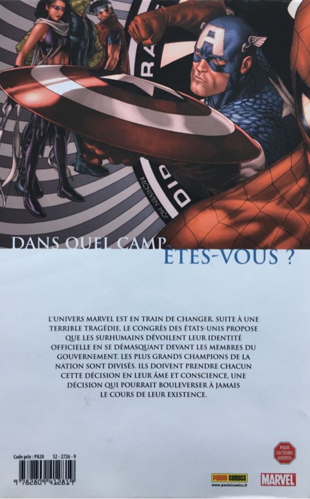 Civil War Vendetta  (2 - Sep 2008) comic book collectible [Barcode 9782809412819] - Main Image 2