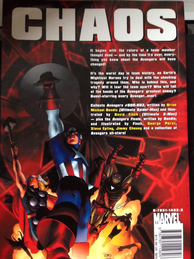 Avengers: Disassembled  (501) comic book collectible [Barcode 978078511482671529] - Main Image 2