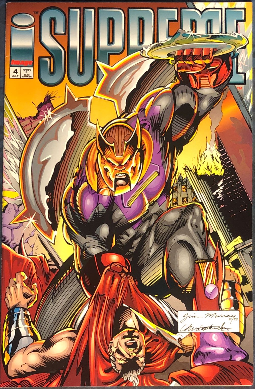 Supreme - Image Comics (4 - Jul 1993) comic book collectible [Barcode 759606046928] - Main Image 2