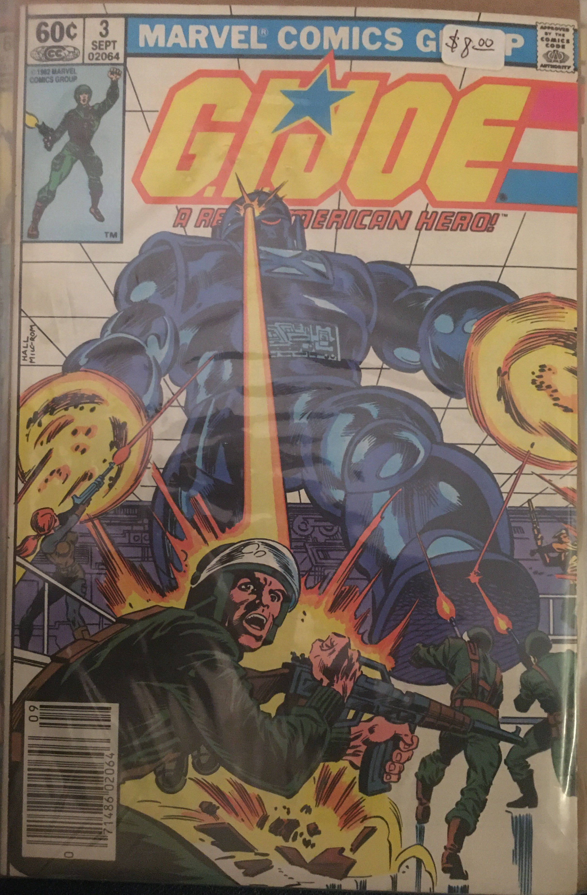 G.I. JOE: A Real American Hero - Marvel Comics (3 - Sep 1982) comic book collectible [Barcode 071486020646] - Main Image 2