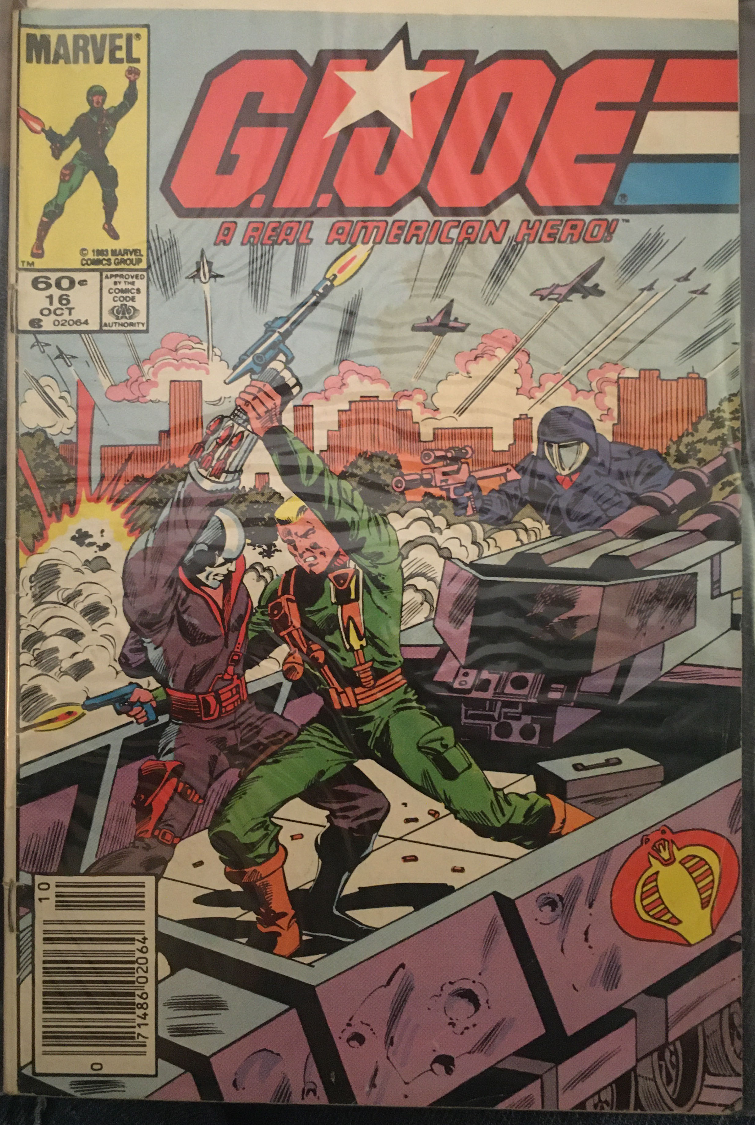 G.I. Joe: A Real American Hero - Marvel Comics (16 - Oct 1983) comic book collectible [Barcode 071486020646] - Main Image 2