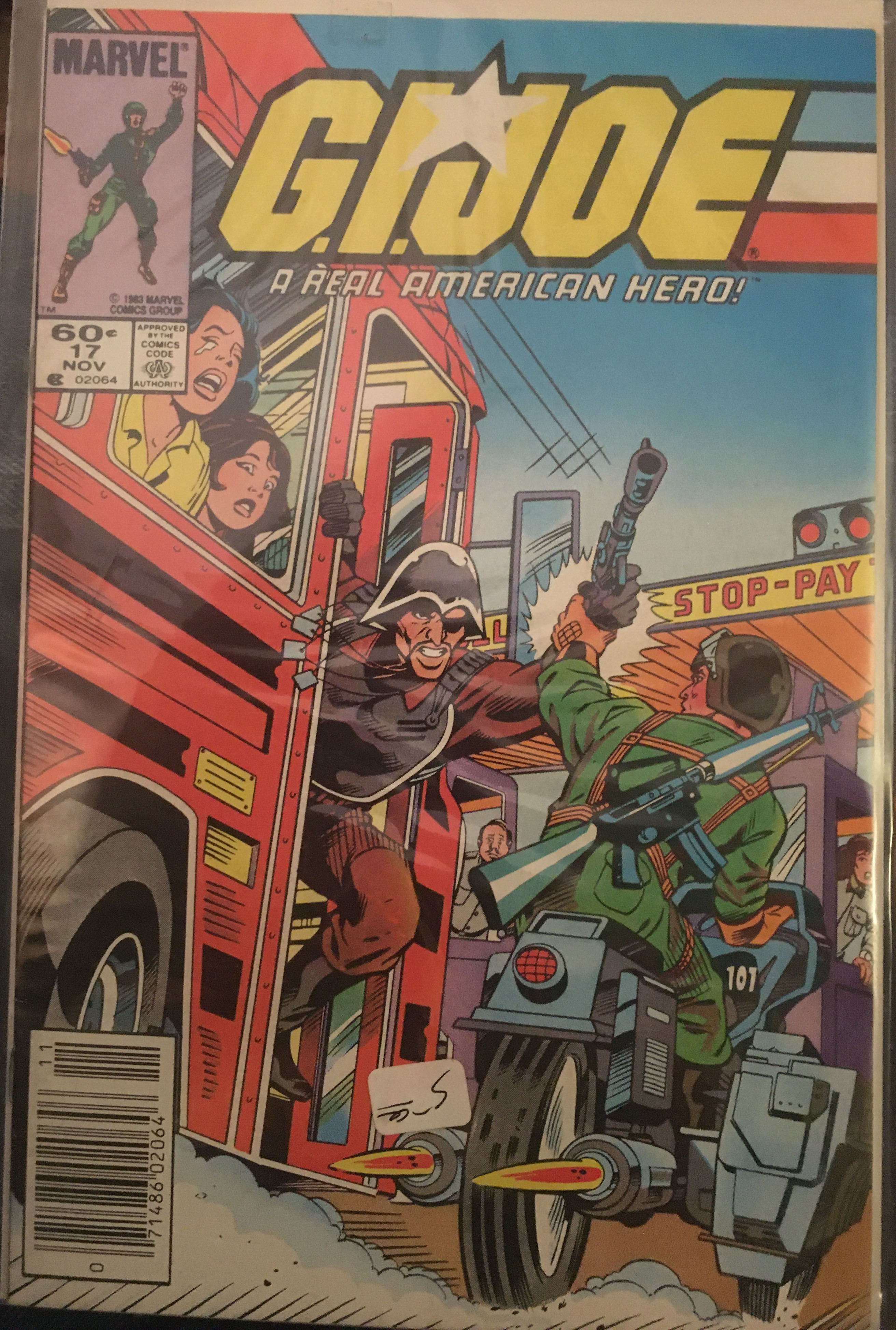 G.I. Joe: A Real American Hero - Marvel Comics (17 - Nov 1983) comic book collectible [Barcode 071486020646] - Main Image 2