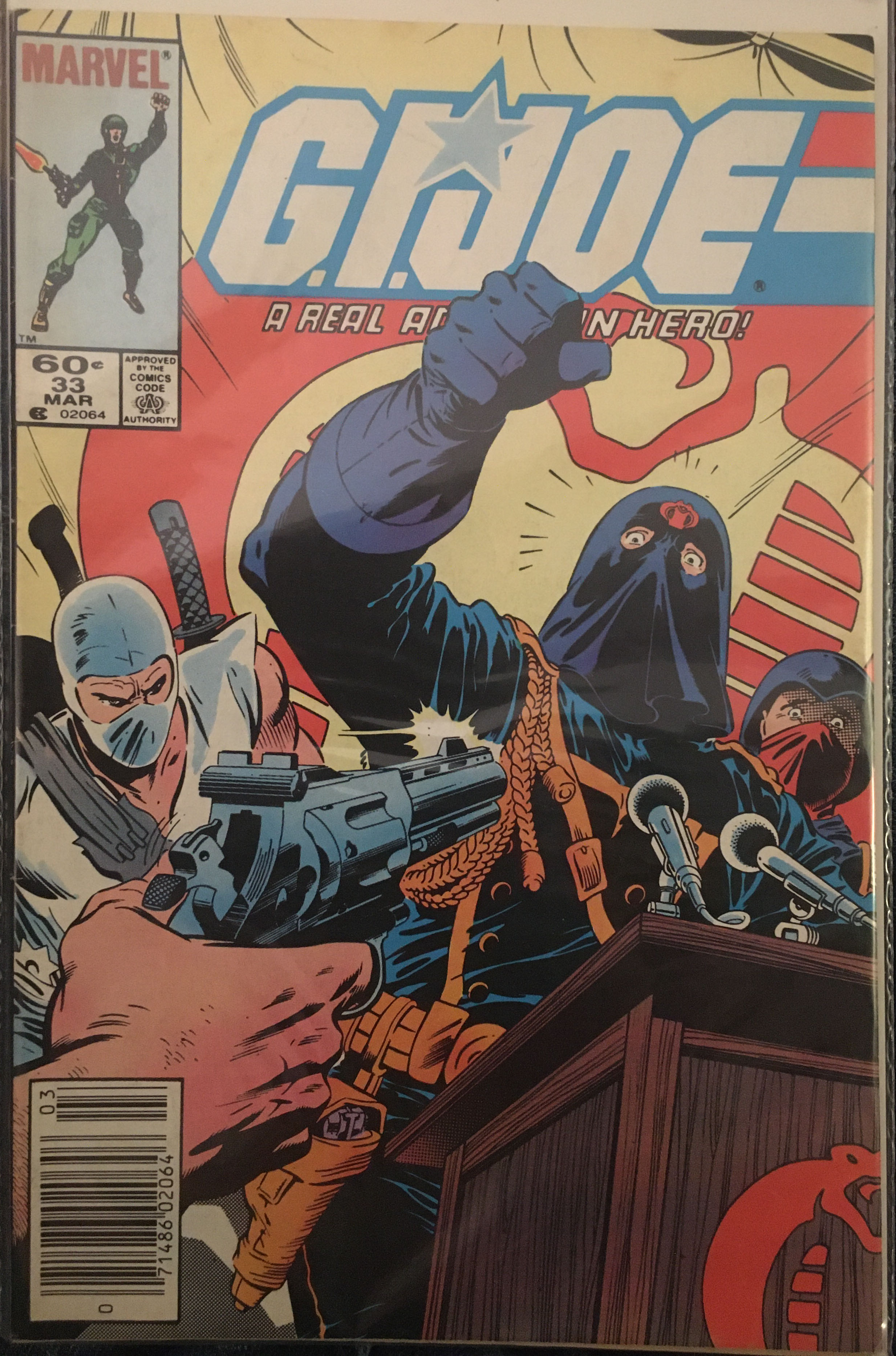 33 GI Joe A Real American Hero - Marvel Comics (33 - Mar 1985) comic book collectible [Barcode 071486020646] - Main Image 3