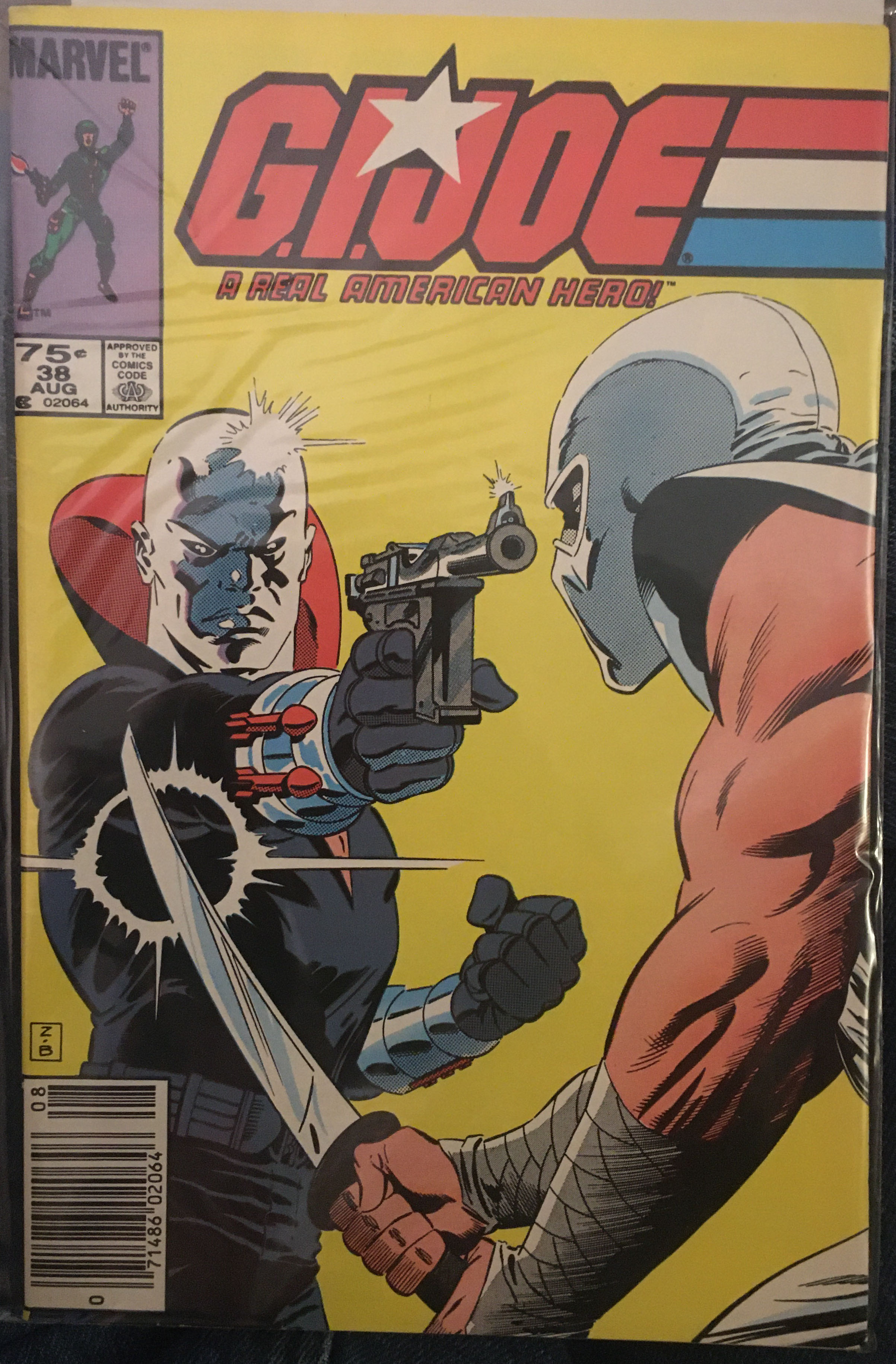 38 GI JOE A Real American Hero - Marvel Comics (38 - Aug 1985) comic book collectible [Barcode 071486020646] - Main Image 2