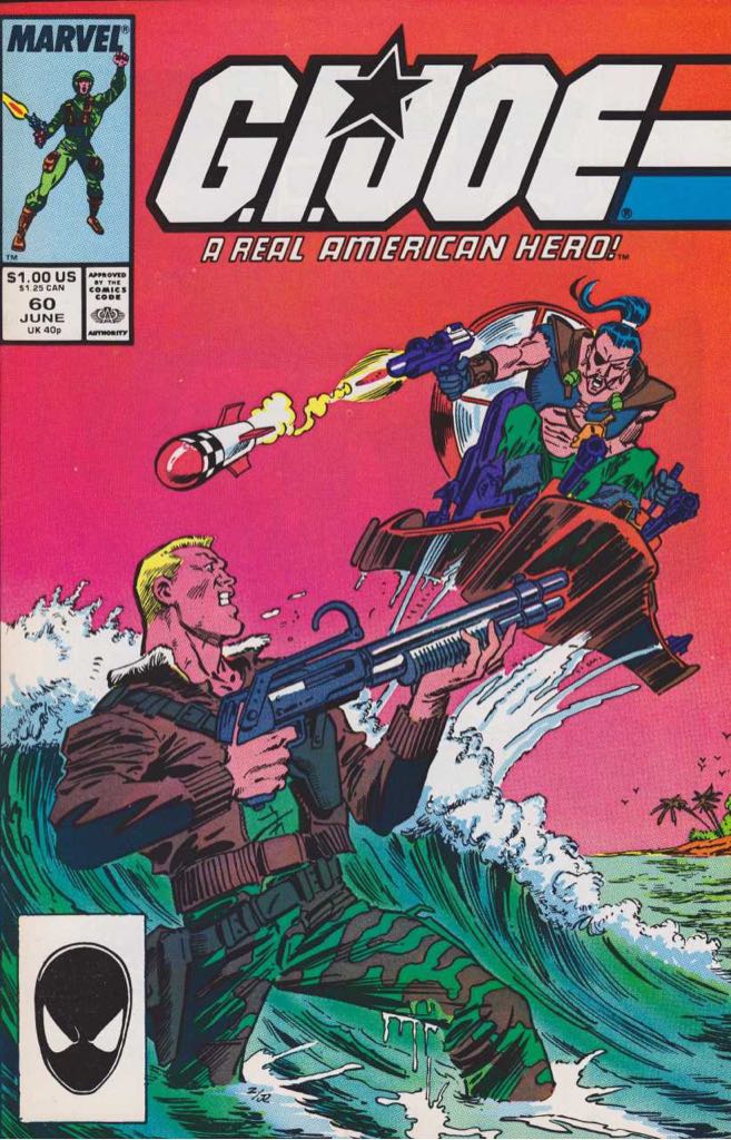 GIJOE A Real American Hero - Marvel Comics (60 - Jun 1987) comic book collectible [Barcode 071486020646] - Main Image 2