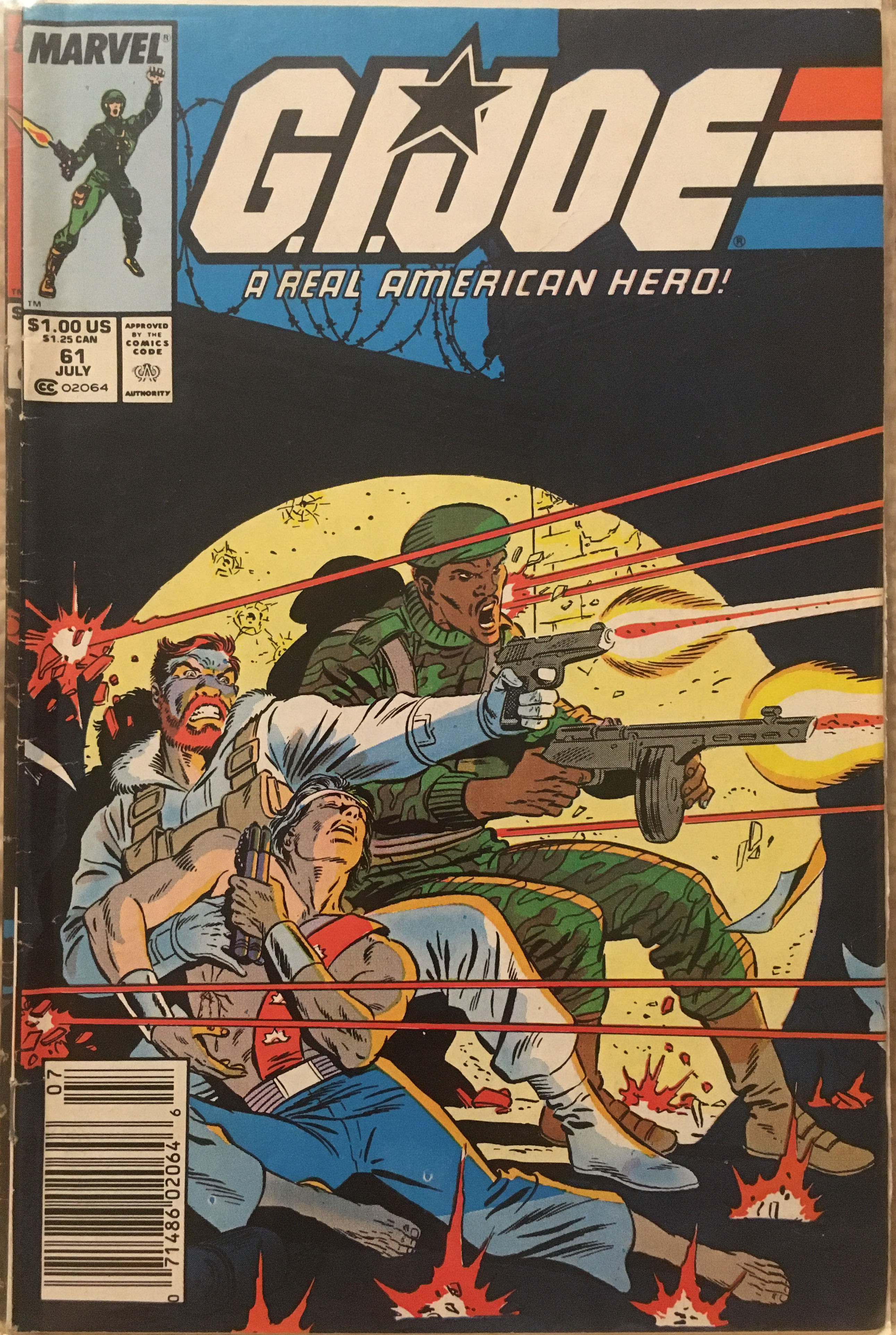 GI JOE A Real American Hero #61 - Marvel Comics (61 - Jun 1987) comic book collectible [Barcode 071486020646] - Main Image 2